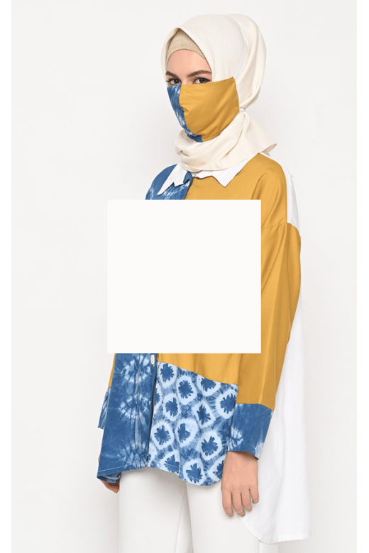 Ersa Blouse Shibori Saffron